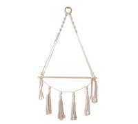 SELVFZ Scaffali da parete in legno artistici per piante in vaso da appendere rack con nappe bohémien espositore decorazioni per ufficio mensole versatili da appendere