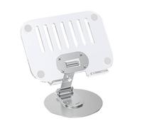 SELVFZ Supporto per tablet in acrilico Supporto da tavolo girevole a 360 gradi Supporto per tablet trasparente regolabile Staffa pigra per dissipazione del calore