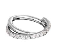 SELVFZ Unico Body Piercing Anelli Attraversato Acciaio Naso Anelli Elegante Orecchino Del Cerchio Delle Donne Accessorio Elegante Gioielli Per Il Corpo Eye Catching N, 1.2 8mm, come descritto, come