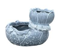 SELVFZ Vasi respirabili unici della pianta dei vasi di fiori decorativi della disposizione della piantatrice per il fiore della resina di salute della pianta