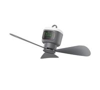 SELVFZ Ventilatore da soffitto con telecomando con luce regolabile Ricarica USB 3 modalità di velocità per tende cantieri raffreddamento interno Velocità regolabile Ventilatore da tavolo silenzioso