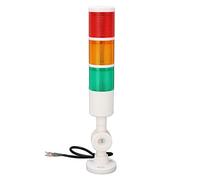 Semafori a Torre a LED, DC 24V Spie Industriali a 3 Livelli con Allarme Acustico Ip54 Indicatore Luminoso a Torre a Colonna Pieghevole Luce Lampeggiante Fissa Commutabile