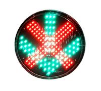 Semafori Stradali,Luci Di Segnalazione Industriali A LED,Nuclei Luminosi Rossi/verdi A Disco Intero Di Tipo 300,Luci Di Segnalazione Impermeabili For Incroci(Red cross and green arrow wicks)
