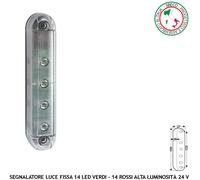 Semaforino Bifronte 14 Led Luce Verde Libera 14 Led Luce Rossa Occupato Semaforo