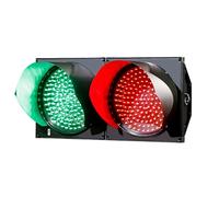Semaforo 2 Colori Rosso/Verde, semaforo 2 in 1 Rosso e Verde, semaforo a LED, alloggiamento PC Impermeabile IP65, semaforo con Lente Trasparente, indicatore Luminoso (Colore : 300