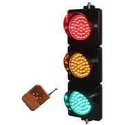 Semaforo a LED, Luce di Stop da 100 mm (4 Pollici), semaforo Rosso, Giallo e Verde, per distanziamento Sociale, Avvertimento, Segnalazione o Pavimento di Fabbrica (24 V)