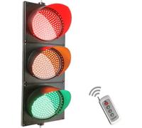 Semaforo a LED, semaforo retrò, Lampada da Parete a LED a 3 Colori, Verde, Giallo, Rosso, indicatore di banchina Industriale con Telecomando, Impermeabile IP65, 300 mm, 24 V (300 mm-110 V)