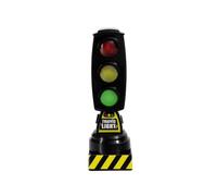 Semaforo Giocattolo Bambini Dispositivo Stradale Mini Luci Suoni Base Ferma Plastica Finitura Dimensioni 4.3x4.3x13.3cm Adatto a Attività Educative , Nero , Semaforo Con Luci E Suoni