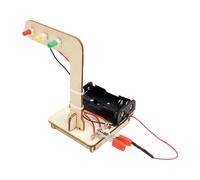 Semaforo giocattolo scienza - kit didattico simulato luci LED, segnale per bambini | materiale educativo creativo pratico sicuro prodotto uso scuola elementare officina Stem gioco scansione