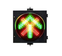 Semaforo Impermeabile IP53, Lampada da Parete a X/Freccia, Segnale di Blocco Quadrato a 1 Luce, for Strada, casello autostradale, Luce di Segnalazione(200mm/8in)