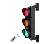 Semaforo Industriale A LED, Semaforo con Telecomando, Lampada da Parete per Segnali di Sicurezza Stradale, Semaforo, 3 Segnali Stradali