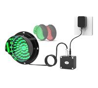 Semaforo industriale da 4 pollici, lampada di segnalazione a LED rosso verde Stop Go for cantiere di carico del magazzino, spia di sicurezza(125mm/5in)