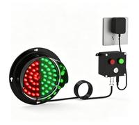 Semaforo LED Rosso/Verde, Luce Di Avvertimento Industriale 2-in-1, Impermeabile IP67, Controllo A Pulsante, Pronto All'uso, AC100-240V, Banchine Di Carico, Parcheggi, Stazioni Di Pedaggio(10cm/4in)
