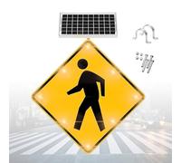 Semaforo pedonale a LED solare da 24 pollici, conforme alle normative MUTCD | Semaforo pedonale a LED da 24 pollici alimentato a energia solare, conforme al MUTCD, progettato per migliorare la sicurezza