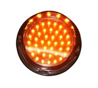Semaforo,Segnale Stradale A LED Con Visiera 100,Semaforo Stop-and-Go Facile Da Installare,Adatto For Strade,Incroci,Ponti Curvi,Stazioni Di Pedaggio,Autolavaggi(Monochrome cartridge 12V yellow)