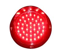 Semaforo,Segnale Stradale A LED Con Visiera 100,Semaforo Stop-and-Go Facile Da Installare,Adatto For Strade,Incroci,Ponti Curvi,Stazioni Di Pedaggio,Autolavaggi(Monochrome Cartridge 24V Red)