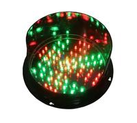 Semaforo,Segnale Stradale A LED Con Visiera 100,Semaforo Stop-and-Go Facile Da Installare,Adatto For Strade,Incroci,Ponti Curvi,Stazioni Di Pedaggio,Autolavaggi(Red fork and green arrow 12V)