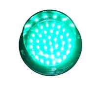 Semaforo,Segnale Stradale A LED Con Visiera 100,Semaforo Stop-and-Go Facile Da Installare,Adatto For Strade,Incroci,Ponti Curvi,Stazioni Di Pedaggio,Autolavaggi(Monochrome Cartridge 12V Green)