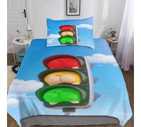 Semaforo Set Di Biancheria Da Letto, Traspirante Set Copripiumino, Lavabile Per Ragazzi E Ragazze, Corgi's Ass Biancheria Da Letto Single(135x200cm)