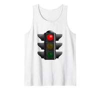 Semaforo sul Segnale di Guida Rosso Canotta