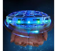 semai Mini Drone UFO palla volante, giocattolo volante controllato a mano, girevole a 360°, con luce LED, regalo per interni ed esterni, per bambini, ragazzi, ragazze, 6, 7, 8, 9, 10 anni, blu