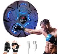 semai Music Boxing Machine, Macchina da Boxe Musicale a LED, Supporta Bluetooth, 9 modalità di velocità e modalità di conteggio, Adatta per Adulti e Bambini per Esercizio/Rilascio di Stress, Blu