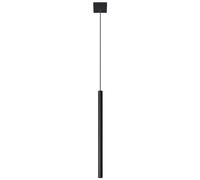 SEMANHUA 1 Lampada a sospensione a soffitto | Design moderno con paralume cilindrico in metallo | Lampadina G9 sostituibile, 1 x 4 W | Acciaio Con (Color : Negro, Size : 8 x 8 max.100)