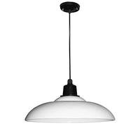 SEMANHUA Lampada A Sospensione Industriale Vintage E27 Per Isola Cucina - A Verde Regolabile(Blanc)