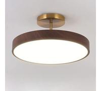 SEMANHUA Lampada da soffitto rotonda for interni Lampada da soffitto a LED nordica Lampada da soffitto a incasso Plafoniere in legno ultra sottile Soggiorno Camera dei bambini Illuminazione a soffitto