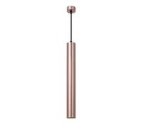 SEMANHUAOZ 3W LED Lampada a sospensione a sospensione a soffitto Moderna lampada a sospensione a cilindro in oro rosa, cavo regolabile - Mini faretti a tubo lungo for isola cucina Sala da pranzo Bar (