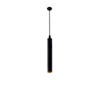 SEMANHUAOZ Lampada Da Soffitto A Sospensione Cilindrica Nera 3W LED Lampada A Sospensione Lampada A Sospensione A Tubo Lungo Lanterna Cilindrica Faretto Da Incasso In Alluminio Camera Da Letto Droplig