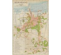 Semarang Indonesia Map Journal: Vintage Map Notebook