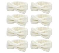 Semato Set di bomboniere per addio al nubilato, fascia da sposa e damigella d'onore, fascia per la cura della pelle, fasce per capelli da donna, graziose fasce per capelli con fiocco, forniture per