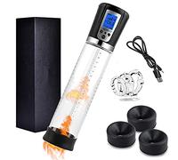 Semaxy Display A LED Avanzato Maschio Pennis Suction Pump con 4 modalità di Pressione, Elettrico Penns Enlargement Dimensioni Crescenti per Crescita E L'espansione degli Uomini, più Grande T-Shirt