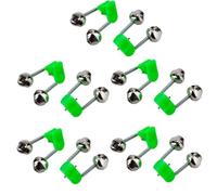 Semazz Campane da Pesca,10 PCS Campane da Pesca per Canna da Pesca Campana per Anello da Pesca Allarme Forte Campane da Pesca per Gli Appassionati di Pesca