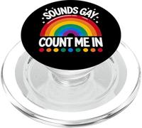 Sembra Gay Count Me In Una Divertente Bandiera Arcobaleno LGBTQ Pride PopSockets PopGrip per MagSafe