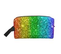 Sembra un arcobaleno con paillettes, Borsa per il trucco Borsa per cosmetici Borsa da viaggio portatile da viaggio Borsa per trucco Organizer