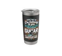 Sembro Ascoltare Ma Nella Mia Testa Sto Suonando La Chitarra Bicchiere termico in acciaio inox doppia parete