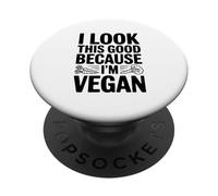 Sembro così bello perché sono vegano PopSockets PopGrip Adesivo