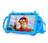 Semeakoko Tablet Bambini 10 Pollici, Tablet Android 14 Octa Core 2.0 GHz, 10GB RAM + 64GB ROM(TF 1 TB), 6000 mAh, WiFi, Bluetooth, Doppia Fotocamera, Controllo Genitori, APP Educazione Bambini (Blu)