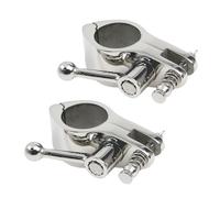 Semetall Bimini Top Fittings, 25 mm Dia.Bimini Top Rail Mounts Jaw Slide, Acciaio inossidabile 316, 2 pezzi