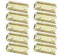 Semetall Clip per pannello rigido, 10 pezzi, formato A4, formato lettera, verticali, per documenti hardware e forniture per ufficio (oro, 70 mm x 30 mm)