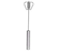 Semi - Automatic Egg Beater | Stainless Steel Hand Whisk for Kitchen/Baking/Cooking | Manual Mixer for Eggs, Sauces, Creams | Sturdy & Simple to Maintain (14 Inch)