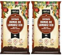 Semi Batlle 960036UNID - Terriccio Humus di lombrico 10 l (Confezione da 2)