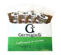 Semi da germoglio GREECE Packs nr.4 conf. pronte all’uso da 32gr MISCELA di SEMI selezionati da Germoglio di FIENO GRECO, Fagiolo Azuki Verde e Lenticchia Bruna di Montagna