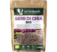 Semi Di Chia Bio 1KG | Proteine, Salute Cardiovascolare | 100% Biologici, Senza