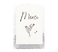 Semi di fiori Grazie" (10-50 bustine) | Piccolo regalo per gli ospiti | Regali di ringraziamento originali | Per colleghi, educatori, compleanno bambino, matrimonio (Grazie - fiori, 10)