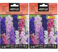Semi di Fiori - Sperone Delphinium Doppia variata - Batlle (Confezione da 2)