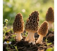 semi di funghi morille balcone di serra, serie rare, medicinali a prova inverno montagna 150pcs