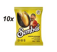Semi Di Girasole Sembai 10 X 250 G Neri Tostati Non Salati Sgusciati
